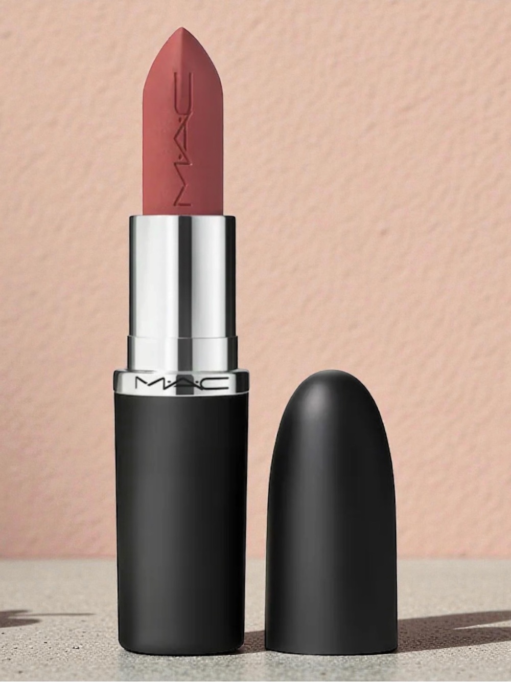 MAC M·A·Cximal Silky Matte 12HR Wear Lipstick Velvet Teddy Full Size NIB